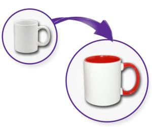 Inner Colour Mugs for the same price as Regular White Mugs